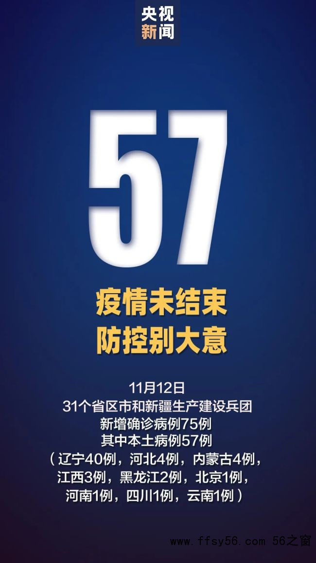 31省区市新增57例本土确诊40例在大连，行程轨迹公布